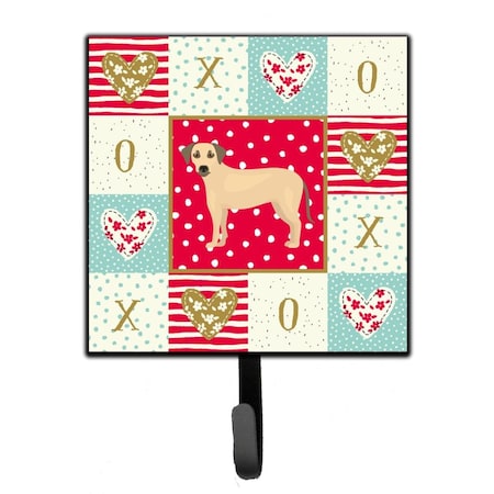 Carolines Treasures 4.25 x 1 x 7 in. Sato Dog Love Leash or Key Holder CK5891SH4